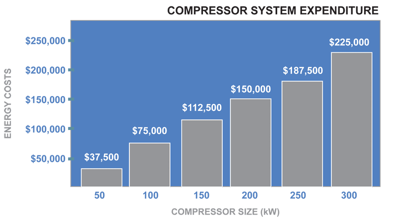 compressed air running costs audits