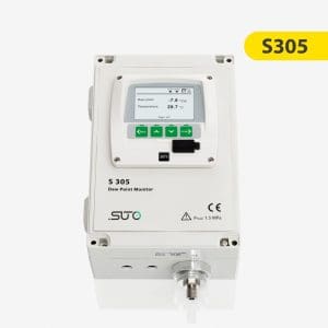 Suto S305 Dew Point Monitor, -20 … 50 °C Td, 6 mm quick connector, 1.5 MPa, 1 x 4 … 20 mA, 100 … 240 VAC, 2 relay outputs