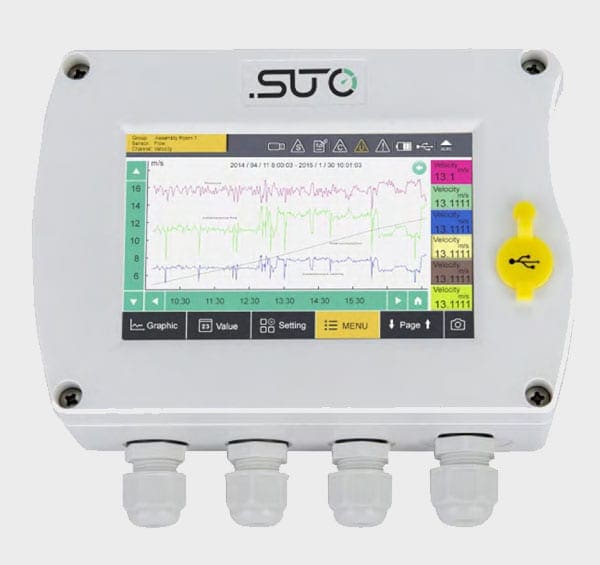 compressed air display data logger